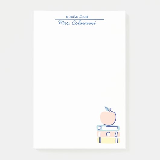 Notes post-it des enseignants (Devant)