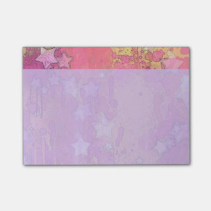 Notes Post-it® des étoiles roses mûres