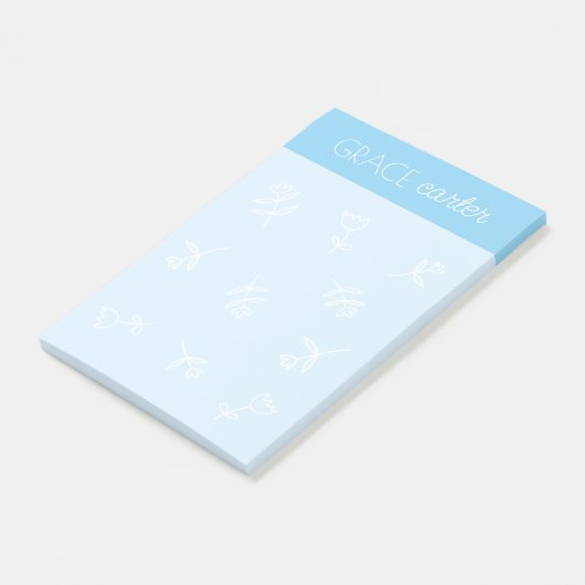 Notes post-it® des fleurs (Incliné)