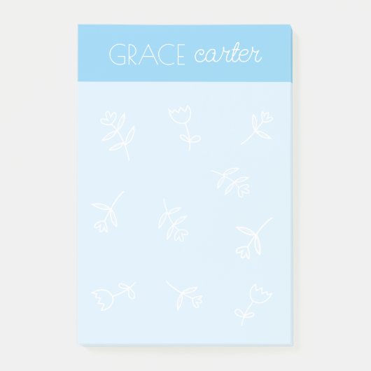 Notes post-it® des fleurs (Devant)