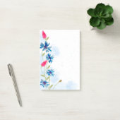 Notes post-it des fleurs d'aquarelle (Bureau)