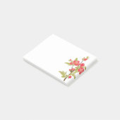 Notes post-it des fleurs d'arbre rose (Incliné)