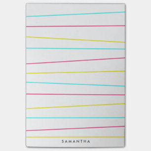 Notes post-it des lignes de gras