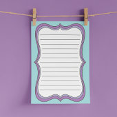 Notes Post-it® des lignes encadrées