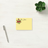 Notes post-it des roses rouges (Bureau)