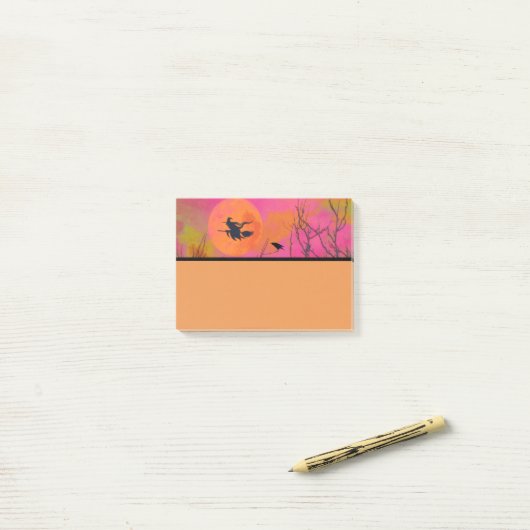 Notes post-it d'Halloween (Sur un bureau)