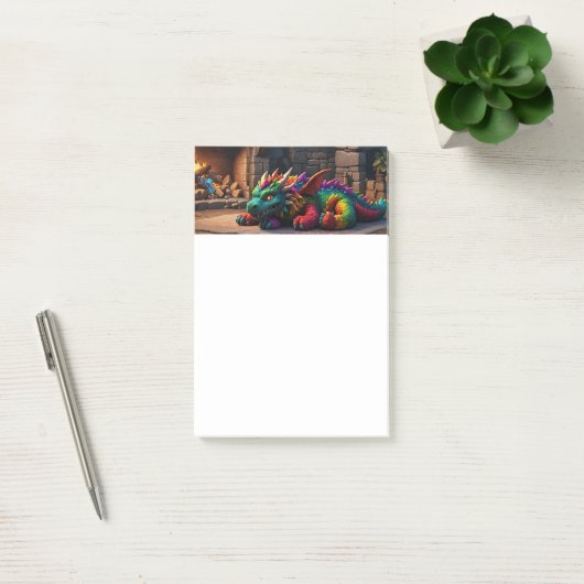 Notes post-it dragon (Bureau)