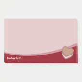 Notes post-it du biscuit du coeur (Devant)