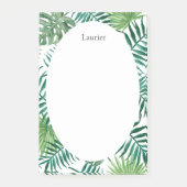 Notes post-it du bureau de Feuilles de palme tropi (Devant)