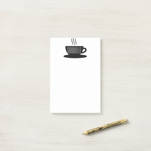 Notes post-it du CAFÉ MONOGRAM (Sur un bureau)
