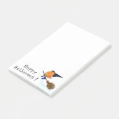 Notes Post-it® du Citrouille de sorcière Halloween (Incliné)