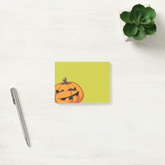 Notes post-it® du Citrouille d'Halloween Grinning (Bureau)