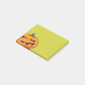 Notes post-it® du Citrouille d'Halloween Grinning (Incliné)