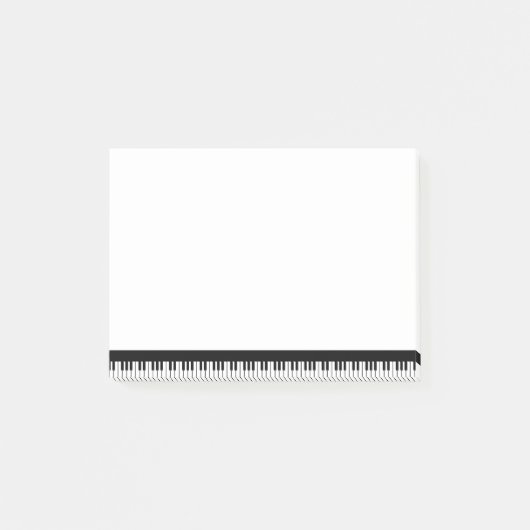 Notes Post-it du clavier de piano (Devant)