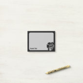 Notes post-it du crâne (Sur un bureau)