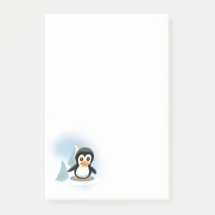 Notes post-it du dessin animé Penguin