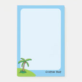 Notes post-it du dessin sur palmier (Devant)