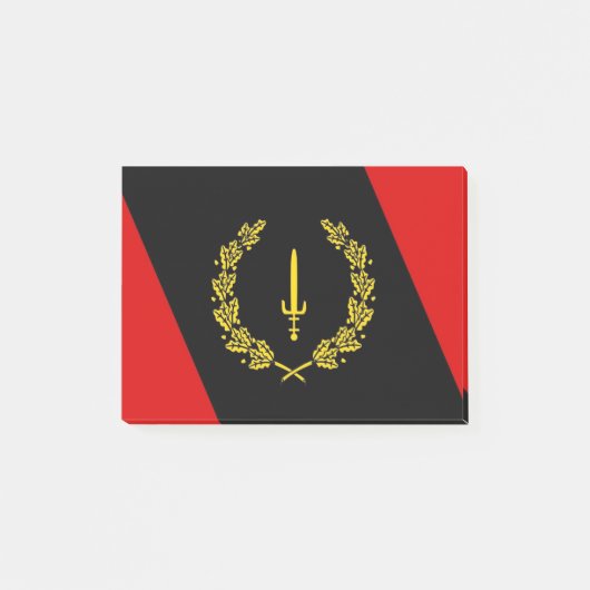 Notes post-it du drapeau du patrimoine de l'Amériq (Devant)