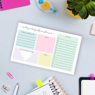 Notes post-it du gestionnaire de soins personnels