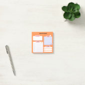 Notes post-it du gestionnaire quotidien efficace (Bureau)