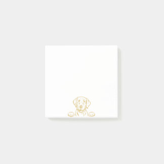 Notes post-it du laboratoire jaune de 3 po x 3 po