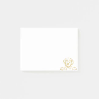 Notes post-it du laboratoire jaune de 4 po x 3 po