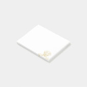 Notes post-it du laboratoire jaune de 4 po x 3 po (Incliné)