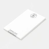 Notes post-it du logo d'entreprise personnalisé (Incliné)