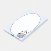 Notes post-it du manchot d'hiver (Incliné)