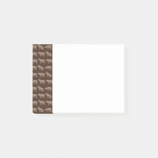 Notes post-it du Motif Capybara (Devant)