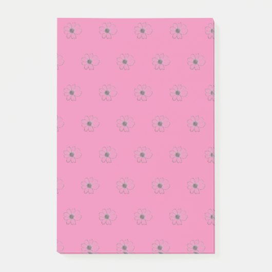 Notes post-it du Motif de fleurs (Devant)