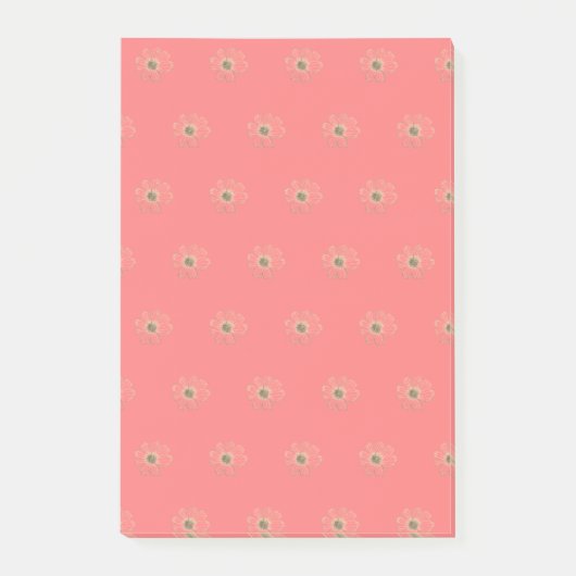 Notes post-it du Motif de fleurs (Devant)