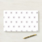 Notes post-it du Motif de fleurs (Sur un bureau)
