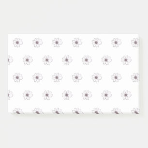 Notes post-it du Motif de fleurs