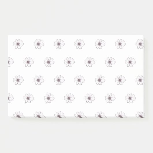 Notes post-it du Motif de fleurs (Devant)