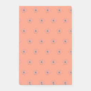 Notes post-it du Motif de fleurs