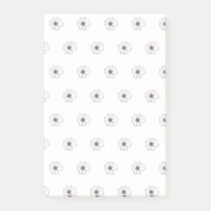 Notes post-it du Motif de fleurs