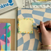 Notes post-it du Motif de gribouillages floraux 7,