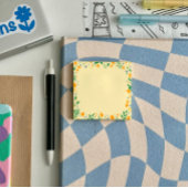 Notes post-it du Motif de gribouillages floraux 7,