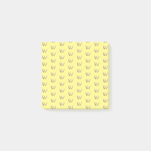Notes post-it du Motif papillon (Devant)