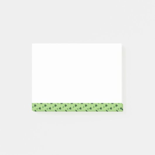 Notes post-it du Motif shamrock (Devant)