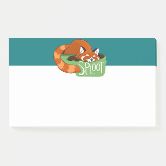 Notes post-it du Panda rouge endormi (Devant)