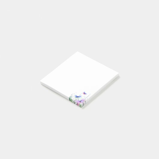 Notes Post-it® du papillon volant (Incliné)