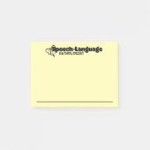 Notes post-it du pathologiste du langage vocal (Devant)