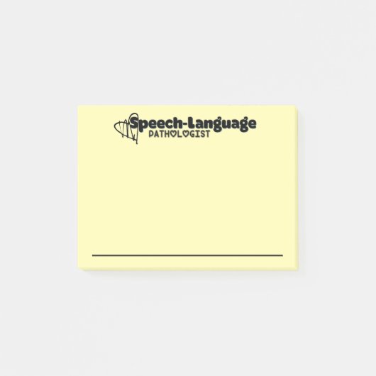 Notes post-it du pathologiste du langage vocal (Devant)