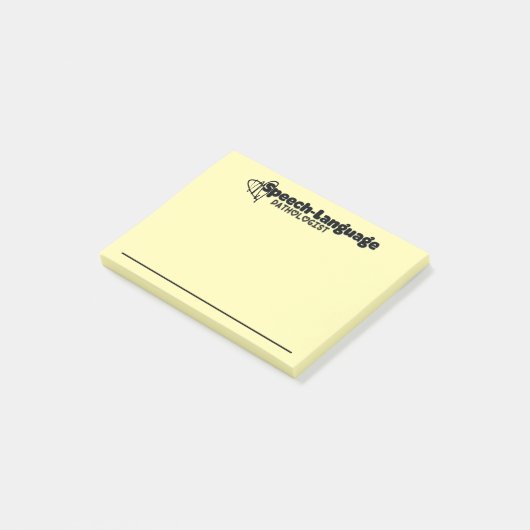 Notes post-it du pathologiste du langage vocal (Incliné)