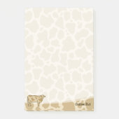 Notes post-it du profil de vache (Devant)