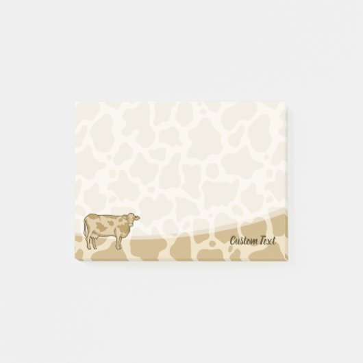 Notes post-it du profil de vache (Devant)