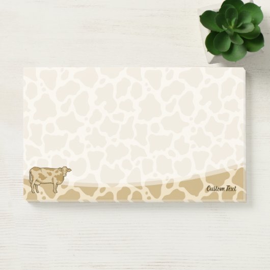 Notes post-it du profil de vache (Bureau)