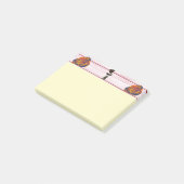 Notes post-it du Rose orange (Incliné)